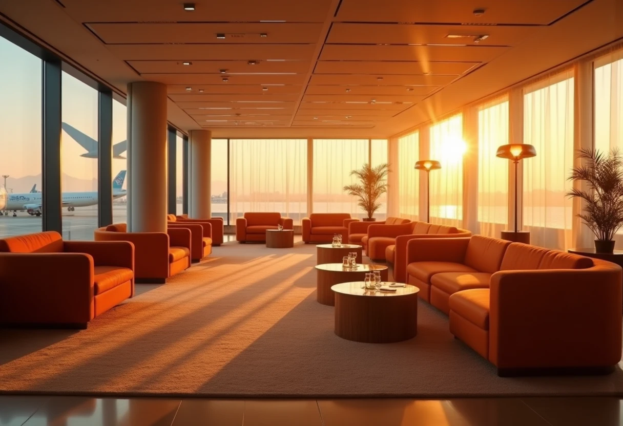 Acceso a sala VIP de aeropuerto