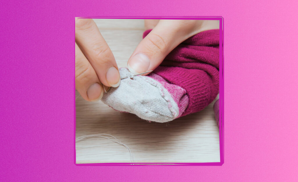 Darn Socks to Extend Their Lifespan