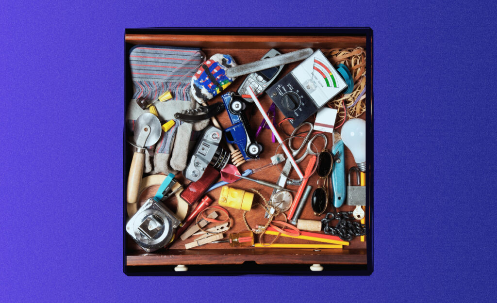 organize junk drawer